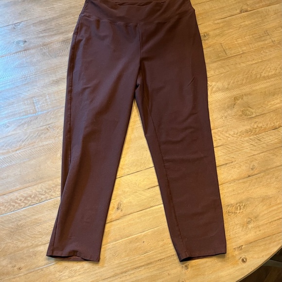 Eileen Fisher Washable Stretch Crepe High Waisted Pant - Size Large - Picture 3 of 6